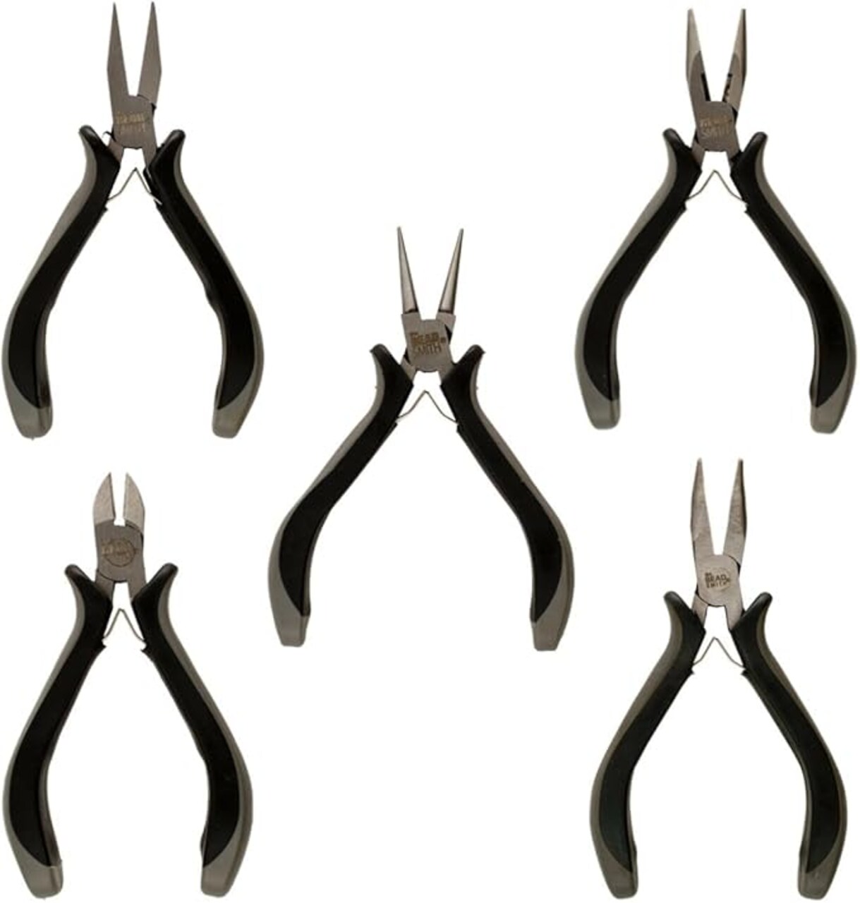 The Beadsmith Chain Nose Pliers with Cutter – Economy Series – 5 inches (127mm) – Comfortable Ergonomic Grip with Double-Leaf Springs and Polished Steel Head – Tool for Jewelry Making
